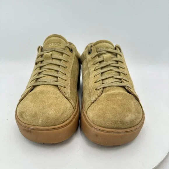 Birkenstock Bend Low Women Size 5 Mustard Suede Gum Sole Lace Up Low Top Shoes - Picture 2 of 11